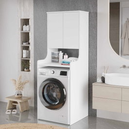 Hanah Home Armario para Lavadora Val2-W Blanco